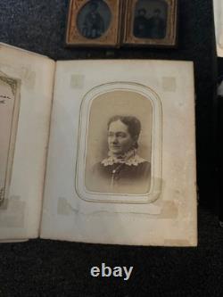 1860s Family Photo Album Tintype Cherokee Ancestry Research lot cdv civil war