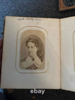 1860s Family Photo Album Tintype Cherokee Ancestry Research lot cdv civil war