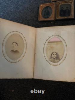 1860s Family Photo Album Tintype Cherokee Ancestry Research lot cdv civil war