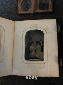 1860s Family Photo Album Tintype Cherokee Ancestry Research lot cdv civil war