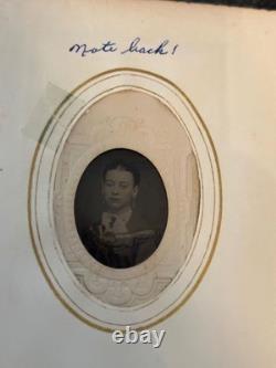 1860s Family Photo Album Tintype Cherokee Ancestry Research lot cdv civil war
