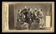 1860s Group Cdv Civil War Sailors & Women Holding Ring & Wand Rare Photo 1800s
