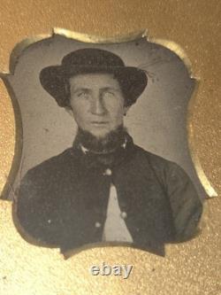 1860s Hardcased AMBROTYPE of Civil War Soldier