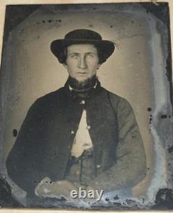 1860s Hardcased AMBROTYPE of Civil War Soldier