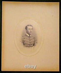 1860s Original Civil War Era Cabinet Photo Captain A Macomb Miller 3 7/8x5 1/16