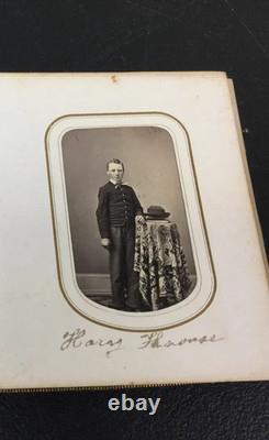 1860s Photo Album Civil War Soldier Andersonville POW Mourning ID'd Quaker Fam