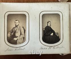 1860s Photo Album Civil War Soldier Andersonville POW Mourning ID'd Quaker Fam