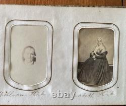 1860s Photo Album Civil War Soldier Andersonville POW Mourning ID'd Quaker Fam