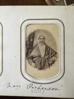 1860s Photo Album Civil War Soldier Andersonville POW Mourning ID'd Quaker Fam
