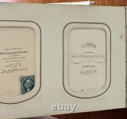 1860s Photo Album Civil War Soldier Andersonville POW Mourning ID'd Quaker Fam