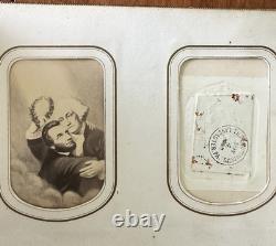 1860s Photo Album Civil War Soldier Andersonville POW Mourning ID'd Quaker Fam