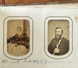 1860s Photo Album Civil War Soldier Andersonville POW Mourning ID'd Quaker Fam