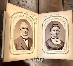 1860s Photo Album ID'd Ohio Infantry, Civil War Soldier & Wife, Willis, Peetrey