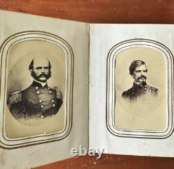 1860s Photo Album With Civil War Soldier Generals Lincoln Minnesota CDV Tintypes
