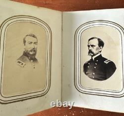 1860s Photo Album With Civil War Soldier Generals Lincoln Minnesota CDV Tintypes