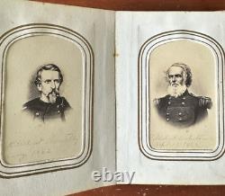 1860s Photo Album With Civil War Soldier Generals Lincoln Minnesota CDV Tintypes