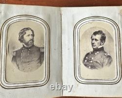 1860s Photo Album With Civil War Soldier Generals Lincoln Minnesota CDV Tintypes