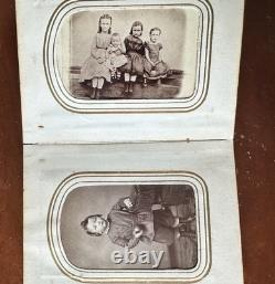 1860s Photo Album With Civil War Soldier Generals Lincoln Minnesota CDV Tintypes