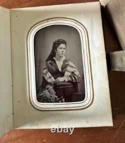 1860s Photo Album With Civil War Soldier Generals Lincoln Minnesota CDV Tintypes