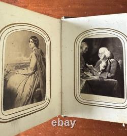 1860s Photo Album With Civil War Soldier Generals Lincoln Minnesota CDV Tintypes