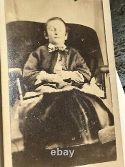 1860s Post Mortem Photo with Genealogy Info, Civil War Tax Stamp