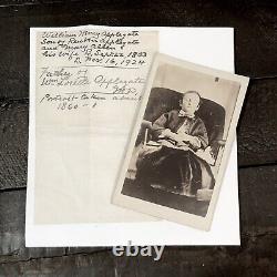 1860s Post Mortem Photo with Genealogy Info, Civil War Tax Stamp