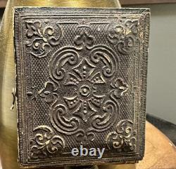 1860s Tintype Civil War Soldier in Gray Painted Shirt Confederate Zouave