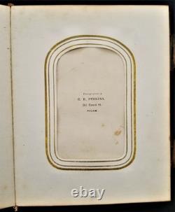 1860s antique PHOTO ALBUM salem ma CIVIL WAR SOLDIERS and FAMILY tin type cdv A+