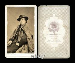 1860s cdv dashing cigar smoking new york man by fredricks civil war soldier