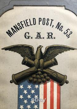 1861-1865 GAR Veterans CIVIL WAR Grand Army Mansfield Post, Middletown CT. Wood