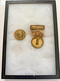 1861-1924 51st Ohio Infantry Survivor's Set Badge & Photo Button