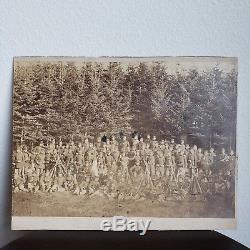 1861 CIVIL WAR Confederate Soldiers Group Photograph Original Antique Framed