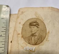 1861 Civil War 1st Ed Soldier's Hymn Book withART, NAME & PHOTO! Identified NY ME