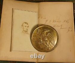 1861 Doctor's Daily Journal Mentions Lincoln Civil War + President Lincoln Photo