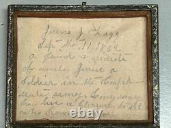 1862 1869 Civil War Era Ambrotype Tin Type Photo Of Confederate Soldier & Wife 1862 1869 Civil War Era Ambrotype Tin Type Photo Of Confederate Soldier & Wife