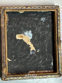 1862 1869 Civil War Era Ambrotype Tin Type Photo Of Confederate Soldier & Wife