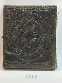 1862 1869 Civil War Era Ambrotype Tin Type Photo Of Confederate Soldier & Wife 1862 1869 Civil War Era Ambrotype Tin Type Photo Of Confederate Soldier & Wife