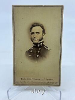 1862 CDV photo portrait General Stonewall Jackson Confederate CSA Rare