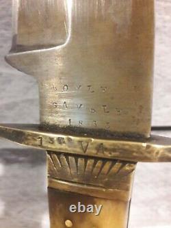 1863 Boyle & Gamble Civil War Bowie Knife