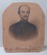 1863 Civil War Major Alexander Gates Autographed Trimmed Cabinet Card Rrp 485