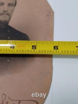 1863 Civil War Major Alexander Gates Autographed Trimmed Cabinet Card RRP 485