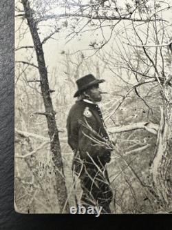 1863 General Grant On Lookout Mountain With Officers CIVIL War Photo Fp415