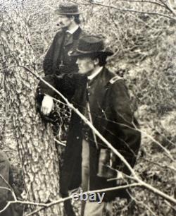 1863 General Grant On Lookout Mountain With Officers CIVIL War Photo Fp415