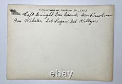 1863 General Grant On Lookout Mountain With Officers CIVIL War Photo Fp415