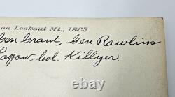 1863 General Grant On Lookout Mountain With Officers CIVIL War Photo Fp415