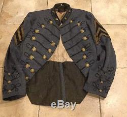 1863 Uniform MASSACHUSETTS Academy JACKET Civil War AUTHENIC Nice