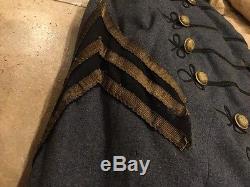 1863 Uniform MASSACHUSETTS Academy JACKET Civil War AUTHENIC Nice