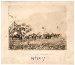 1864 Civil War Gardner Albumen Photo U. S. Military Telegraph Construction Corps