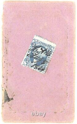 1864 Tintype Moody Hobb Civil War Soldier Rifle Paper Sleeve Tax Stamp