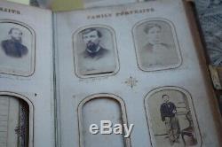 1865 Leffingwell Family Bible, Civil War photographs CDV Color Engravings